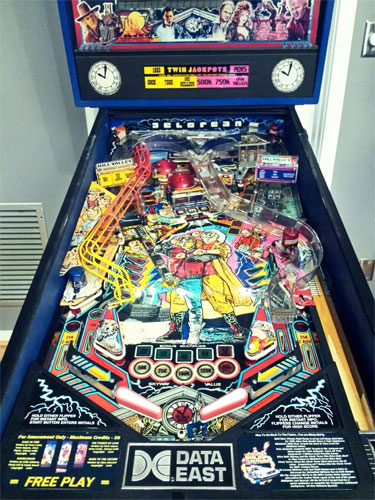 Back To The Future Pinball Machine For Sale Data East 1990
