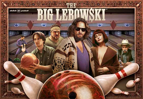 Big Lebowski Pinball Machine For Sale by Dutch Pinball