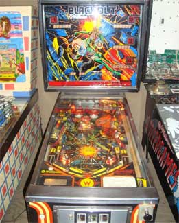 Blackout Pinball Machine For Sale Used Cheap Williams 1980