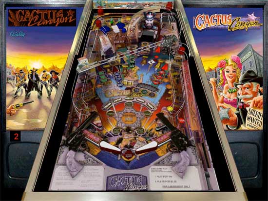 Cactus Canyon Pinball Machine For Sale Bally Bad Guy