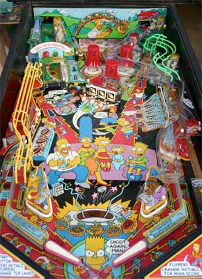 Simpsons Pinball Machine For Sale Data East 1990 Cheap