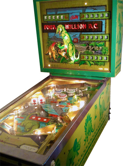 Four Million B.C. 4MBC Pinball Machine For Sale Bally 1971