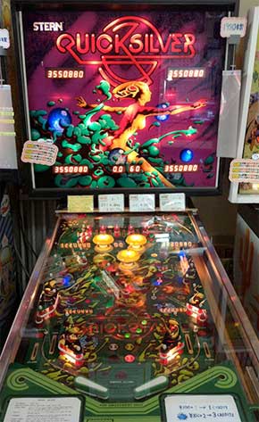 Quicksilver Pinball Machine For Sale Stern