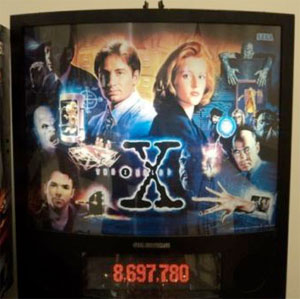 David Duchovny and Gillian Anderson Pinball X Files